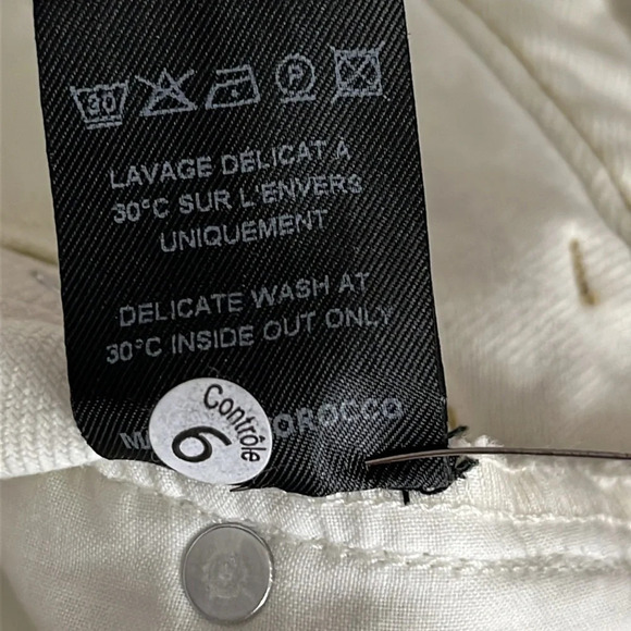 Isabel Marant Etoile Lea Patchwork Cotton Ankle Skinny Jeans - Size 24-25 (US) - Picture 9 of 11